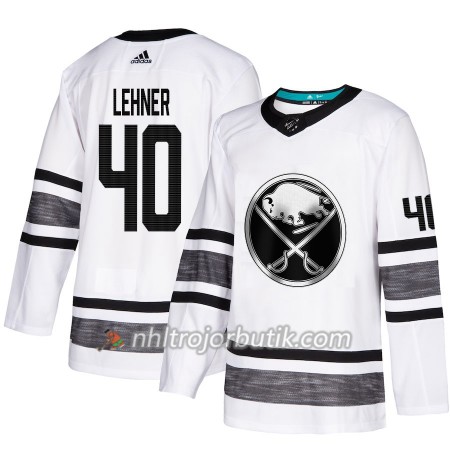 Män Ishockey Buffalo Sabres tröja Robin Lehner 40 Vit 2019 All-Star Adidas Authentic